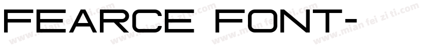Fearce Font字体转换